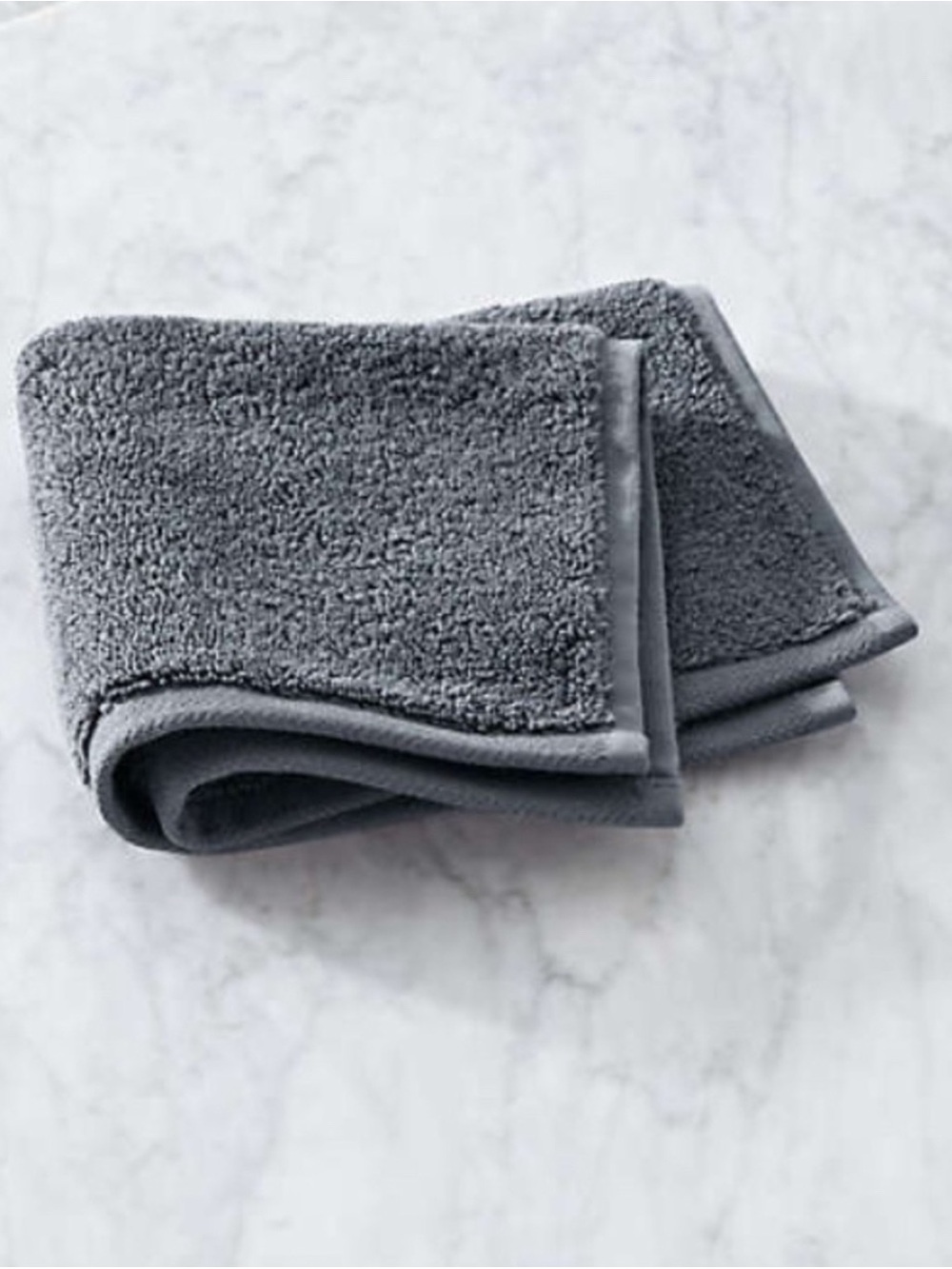 12 / The Turkish Towel Company Slate Gray Washclothes